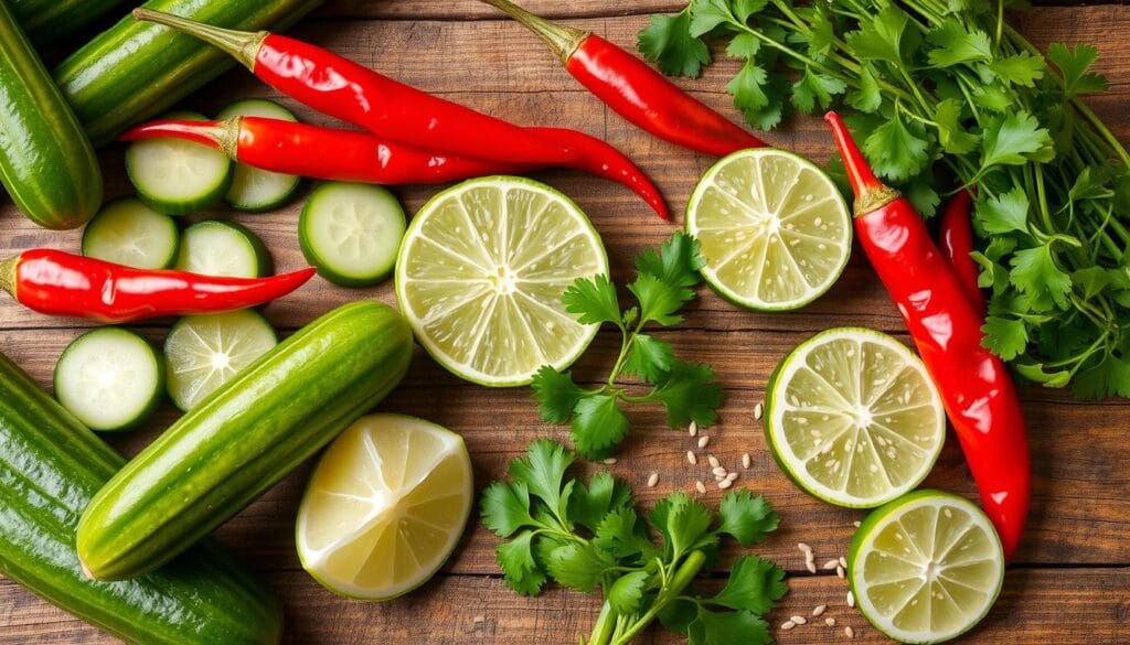 Spicy Cucumber Salad Ingredients Spicy Cucumber Salad Ingredients
