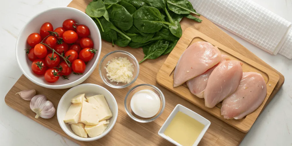chicken florentine soup ingredients Rich and Creamy Chicken Florentine Soup with Spinach and Parmesan